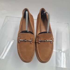 Me Too Pacific Suede Leather Bit Loafers 10M  Driving Flats EquestrianStyle